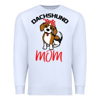 White Dachshund Mom Premium Sweatshirt - Bettercallsaul