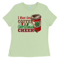 Matcha i run on coffee and christmas cheer Ladies Tee - RanaPortraitStore