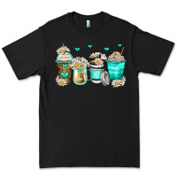 Black daisy coffee cups Premium Tee - Zillion Design Studio