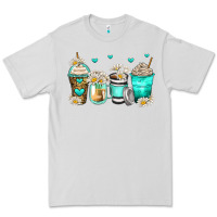 Dove Grey daisy coffee cups Premium Tee - Zillion Design Studio