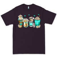 Plum daisy coffee cups Premium Tee - Zillion Design Studio