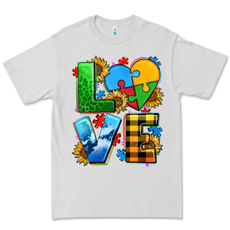 Love With Heart Sunflower Premium Tee by AdoDesignShop | Teevron