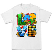 White love with heart sunflower Premium Tee - AdoDesignShop
