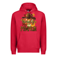 Cardinal Howdy Pumpkin Premium Hoodie - texasbilliewilder