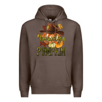 Coffee Howdy Pumpkin Premium Hoodie - texasbilliewilder