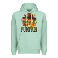 Seafoam Howdy Pumpkin Premium Hoodie - texasbilliewilder