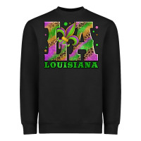 Black mardi gras louisiana fleur de lis Heavyweight Sweatshirt - Jasminsmagicworld