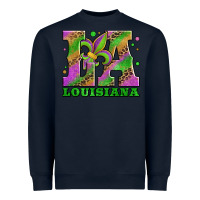 Navy mardi gras louisiana fleur de lis Heavyweight Sweatshirt - Jasminsmagicworld