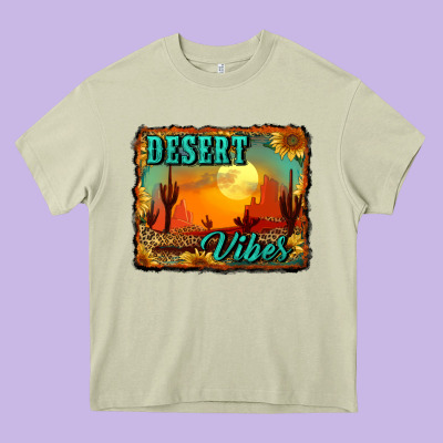 Desert Vibes Background Heavy Core Tee Designed By Ranaportraitstore