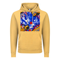 Vintage Mustard 4th of july school bus seamless pattern Vintage Hoodie - BundleAndBundleShop