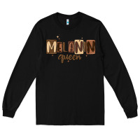 Black melanin queen Long Sleeve Tee - MaliasSmallBusiness
