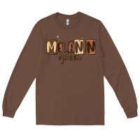 Chestnut melanin queen Long Sleeve Tee - MaliasSmallBusiness