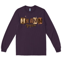 Plum melanin queen Long Sleeve Tee - MaliasSmallBusiness