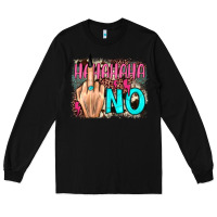 Black hahahaha no leopard cowhide Long Sleeve Tee - JahusDesignShop