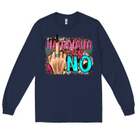 Hahahaha No Leopard Cowhide Long Sleeve Tee | Teevron