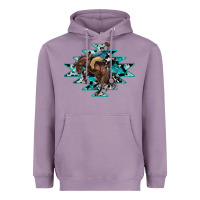 Lavender western cowboy Heavyweight Hoodie - RanaPortraitStore