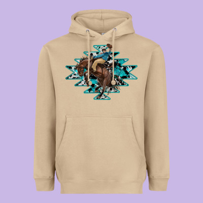 Western Cowboy Heavyweight Hoodie Designed By Ranaportraitstore