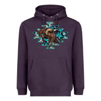 Plum western cowboy Heavyweight Hoodie - RanaPortraitStore