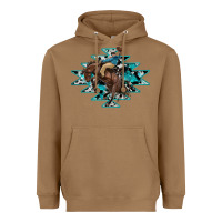 Toasted Coconut western cowboy Heavyweight Hoodie - RanaPortraitStore
