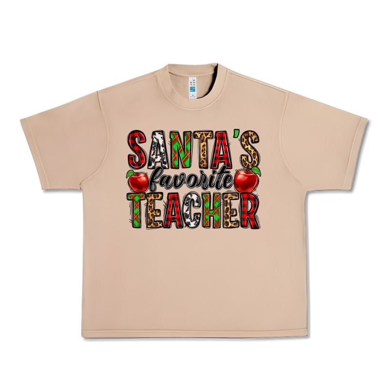 Santa's Favorite Teacher Urban Heavy Tee by Jasminsmagicworld | Teevron