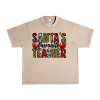 French Oak santa's favorite teacher Urban Heavy Tee - Jasminsmagicworld