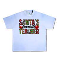 Grape Ice santa's favorite teacher Urban Heavy Tee - Jasminsmagicworld