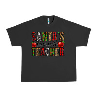 Pigment Black santa's favorite teacher Urban Heavy Tee - Jasminsmagicworld