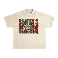 Sandshell santa's favorite teacher Urban Heavy Tee - Jasminsmagicworld