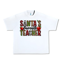 White santa's favorite teacher Urban Heavy Tee - Jasminsmagicworld