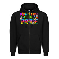 Black LGBTQ+ Don't Hide Your Pride Zipper Hoodie - BundleAndBundleShop