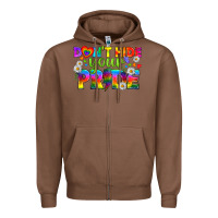 Chestnut LGBTQ+ Don't Hide Your Pride Zipper Hoodie - BundleAndBundleShop