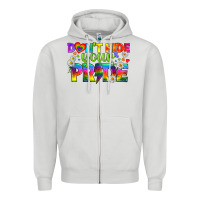 Dove Grey LGBTQ+ Don't Hide Your Pride Zipper Hoodie - BundleAndBundleShop