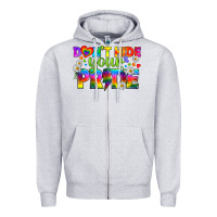 Heather Grey LGBTQ+ Don't Hide Your Pride Zipper Hoodie - BundleAndBundleShop