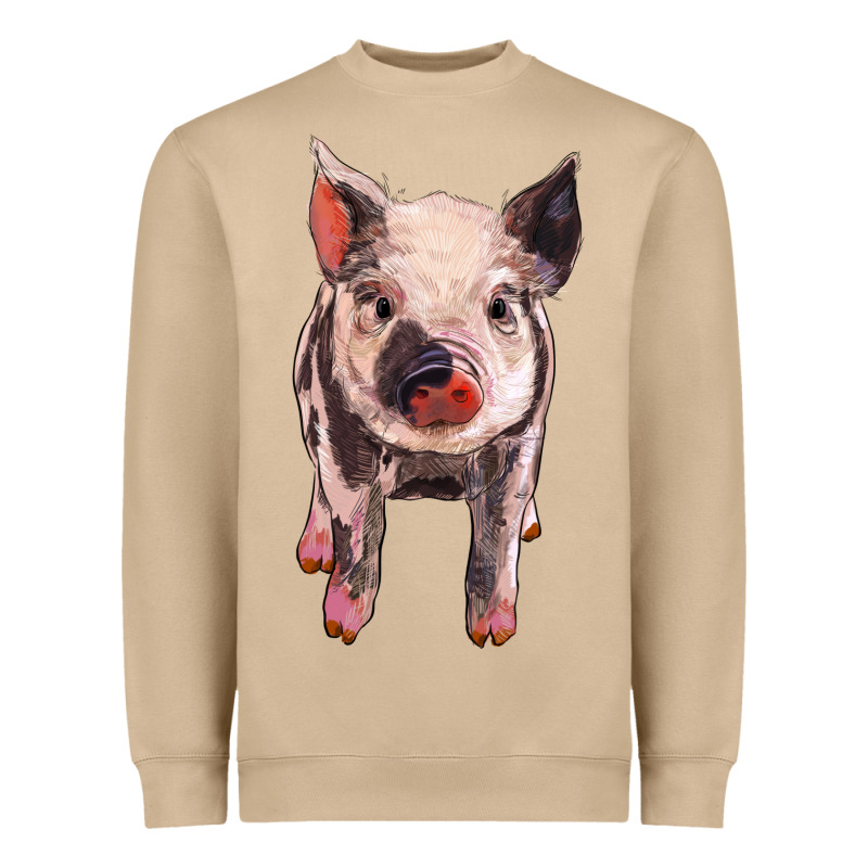 Pig Heavyweight Sweatshirt by BarkalooDesign | Teevron