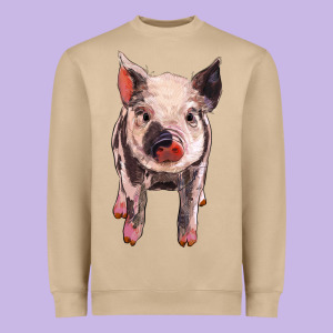 Pig Heavyweight Sweatshirt Designed By Barkaloodesign
