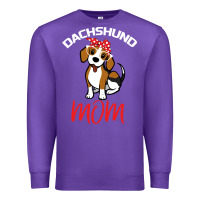 Purple Dachshund Mom Premium Sweatshirt - Bettercallsaul
