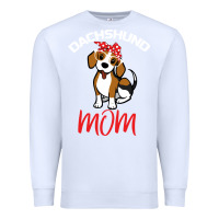 White Dachshund Mom Premium Sweatshirt - Bettercallsaul