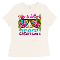 Bone life is better at the beach Ladies Tee - texasbilliewilder