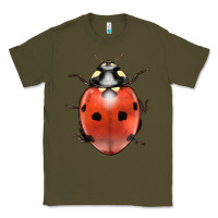Army Green lady bug Classic Tee - LillyAllenDesigns
