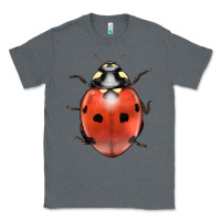 Charcoal Heather lady bug Classic Tee - LillyAllenDesigns