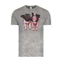 Cloud Rock cute baby pigs Vintage Tee - Artiststas