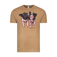 Vintage Camel cute baby pigs Vintage Tee - Artiststas
