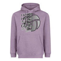 Lavender I Know I Play Like A Girl Try To Keep Up Volleyball Heavyweight Hoodie - Bettercallsaul