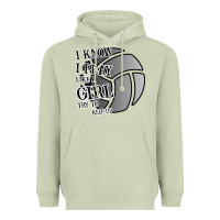 Matcha I Know I Play Like A Girl Try To Keep Up Volleyball Heavyweight Hoodie - Bettercallsaul