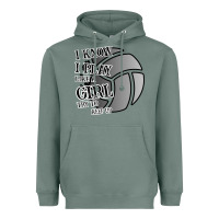 Sage I Know I Play Like A Girl Try To Keep Up Volleyball Heavyweight Hoodie - Bettercallsaul