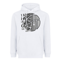 White I Know I Play Like A Girl Try To Keep Up Volleyball Heavyweight Hoodie - Bettercallsaul