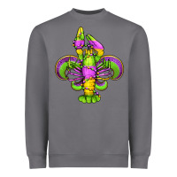 Storm mardi gras crawfish fleur de lis Heavyweight Sweatshirt - Jasminsmagicworld