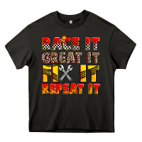 Asphalt race it great it fix it repeat it Heavy Core Tee - Zillion Design Studio