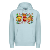 Blue Mist Mexican taco nacho and souce Premium Hoodie - NancyCooperArtShop