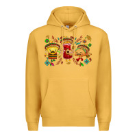 Mustard Mexican taco nacho and souce Premium Hoodie - NancyCooperArtShop